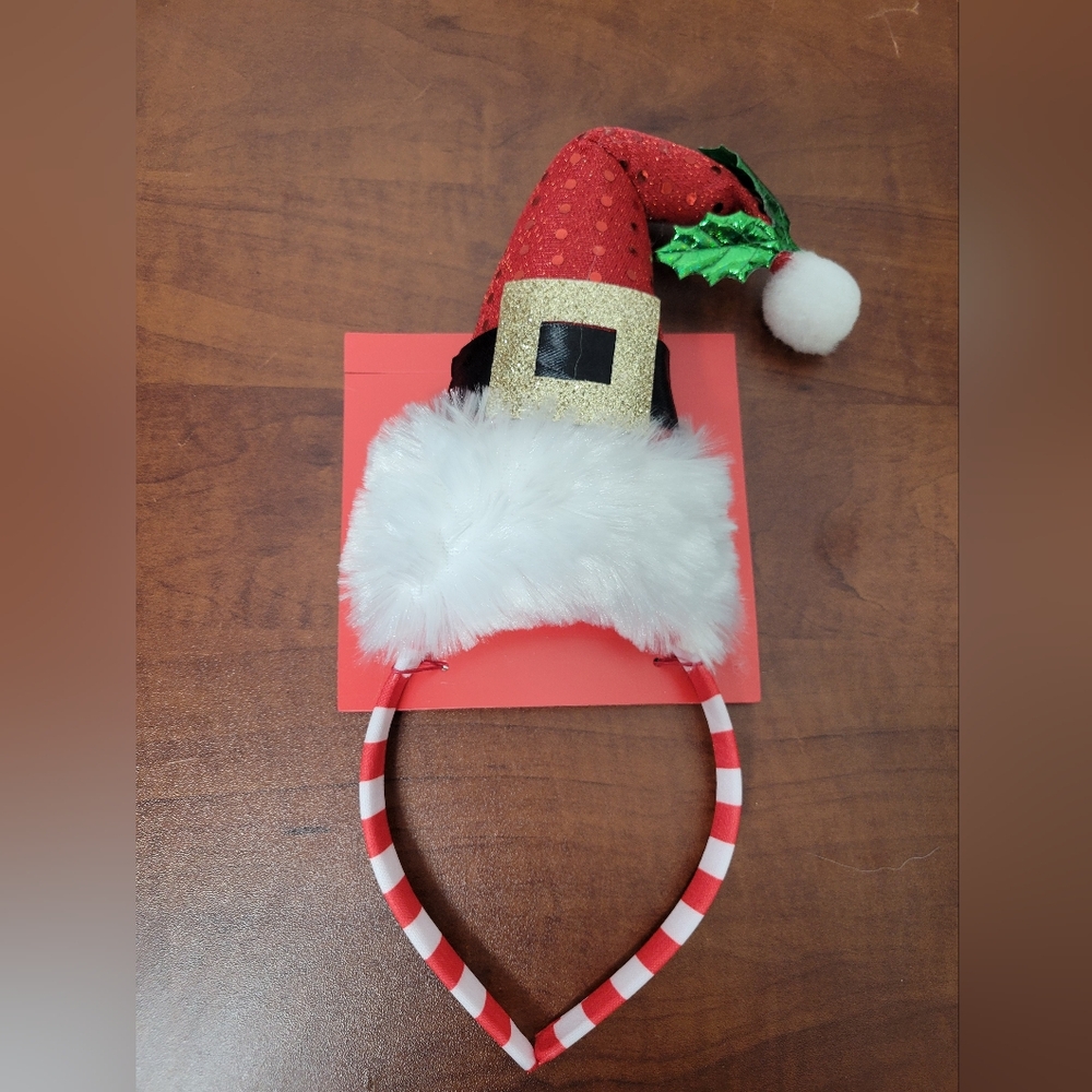Festive Santa Hat Headband Nwt